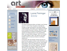 Tablet Screenshot of lyonel-feininger.de